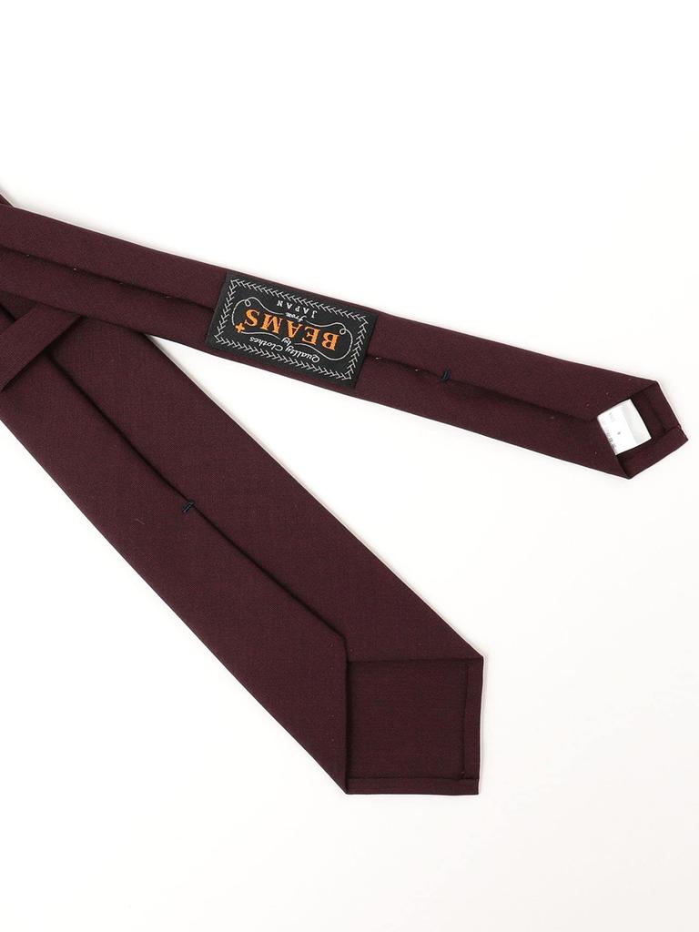 Beams Plus Однотонный мохеровый шерстяной винный галстук 38440021107 Мужской галстук, Бесплатный,