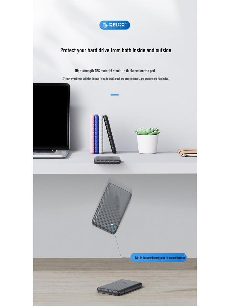 ORICO 2.5" SATA SSD/HDD External Enclosure for Laptops