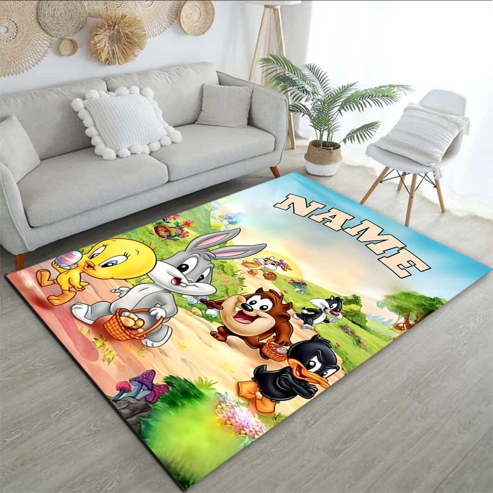 Warner Bros. Works (46) Customize your name rug, office chair cushion, home bedroom living room gift.