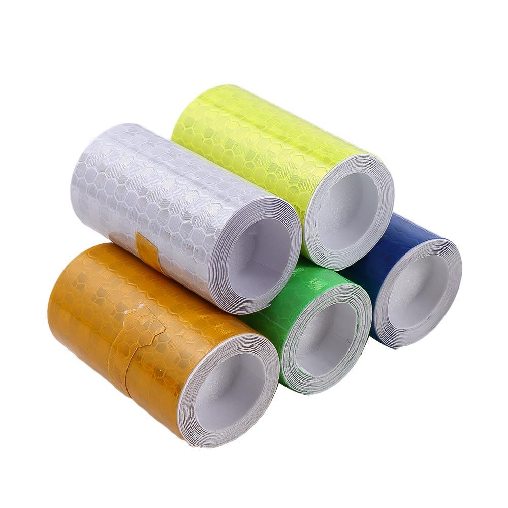 Sticker 5*100cm Safety Warning Tape Self Adhesive Reflective Strip Sticker Motorcycle Film