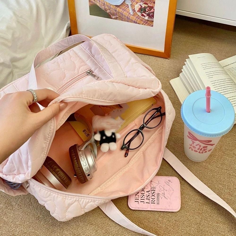 Korean Style Travel Luggage Bag Heart Travel Storage Bag Sweet Makeup Pouch Bag Outdoor