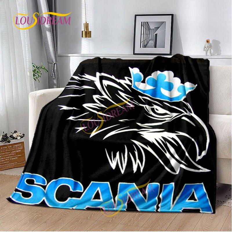 Одеяло Scania для грузовика, домашняя простыня, чехол для дивана, гостиная, офис, одеяло для обеденного перерыва, мягкое повседневное моющееся термоодеяло