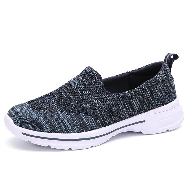 New Women's Shoes Mesh Walking Shoes Breathable Sports Casual Shoes Light Lazy Shoes Light Mouth Shoes Large Size 4142
