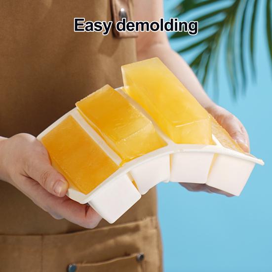 Форма для льда с крышкой Силиконовые формы для льда для морозильной камеры Штабелируемая Большая квадратная форма для льда для коктейлей, сока, кофе 4 ячейки Форма для приготовления кубиков льда