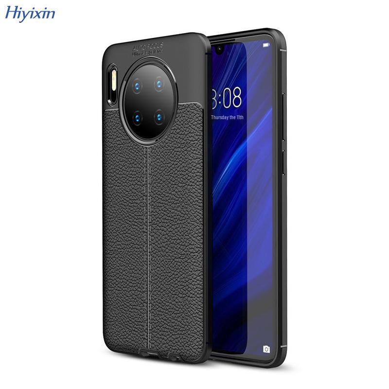 Чехол-бампер из ТПУ для Honor 90, мягкий, с текстурой личи, противоударный, полное покрытие