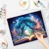 Frame Book Tree Painting By Numbers For Adults Kits Acrylic Paint On Canvas Wall Art Numbers Painting For Home Diy Crafts 40x50