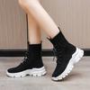 2022 Autumn Winter New Couple Socks Shoes Women Thick-soled Casual Large Size Net Red Knitted Short Boots Women Botas De Mujer