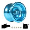 Yomega Maverick - Professional Aluminum Metal Yoyo for Kids and Beginners with C Size Ball Bearing for Advanced Yo Yo Tricks and Responsive Return + E