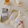 5 пар женских весенне-осенних трендовых носков средней длины с вертикальными полосками и впитыванием пота 100 Match