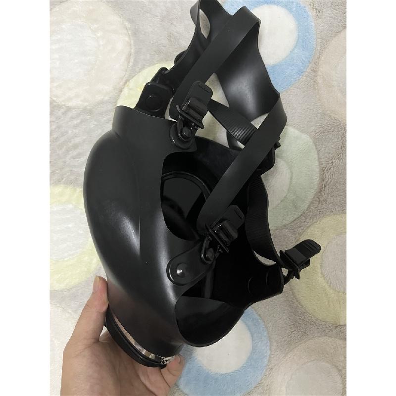 Половина лица, силикагель, противогаз, фетиш, латексный дыхательный мешок, резиновая трубка, аксессуар, модный головной убор SM Conquer, удушающий головной убор, косплей