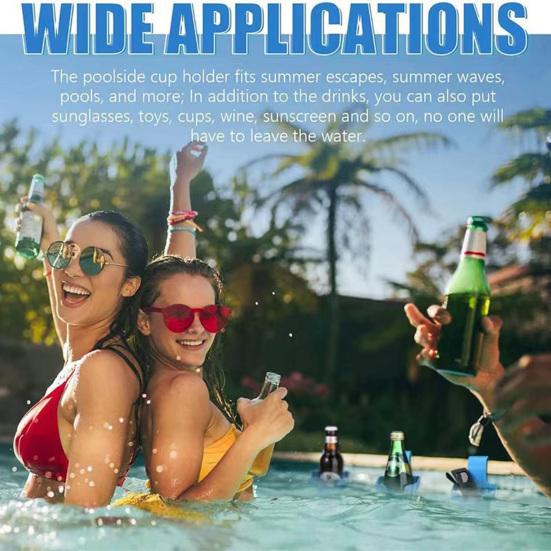 Swimming Pool Rack Clip Design Simple Operation Multi-functional Above Ground Pools Storage Rack Supplies