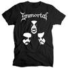 Винтажная футболка с принтом группы Immortal Metal Men Черная хлопковая футболка Все размеры S-5XL Унисекс футболка