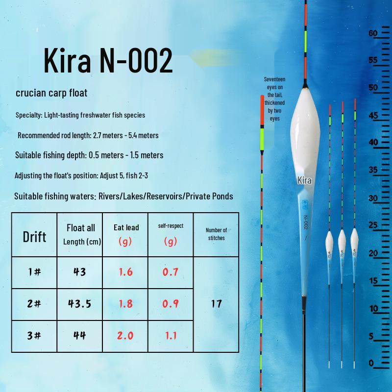 Улучшенный поплавок для ловли карася с нано-толстым хвостиком - Высокая чувствительность и привлекательный дизайн для дальних забросов и крупного карася.