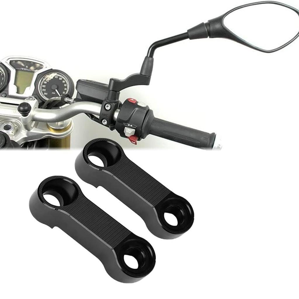DGYACHOR Motorcycle Mirror, M8 Offset Holder, Mirror Holder, Mirror Riser, 0.3 inch (8 mm)