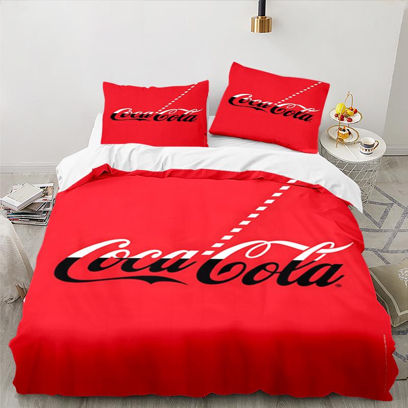 3 шт. Постельное белье Coca с абстрактным рисунком, Идеально для 1 пододеяльника и 2 наволочек, Идеально для Рождественского подарка, Идеально для спальни, Общежития