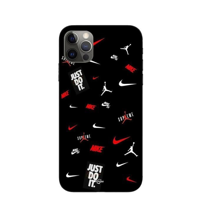 Coque - Maniacase - iPhone 15 Pro - Nike Jordan - Silicone - Souple - Noir