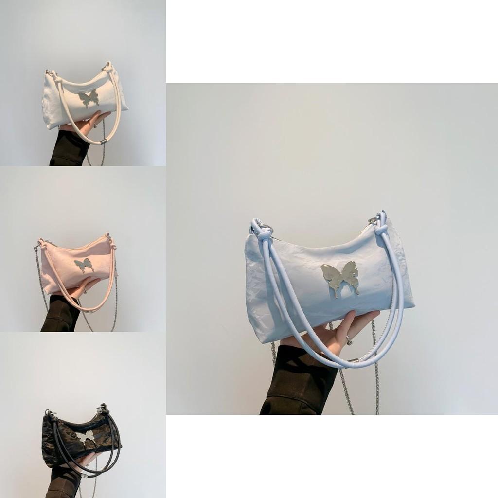 Chic Small Designer Shoulder Bag For Women In Black Pink White Blue With Bow