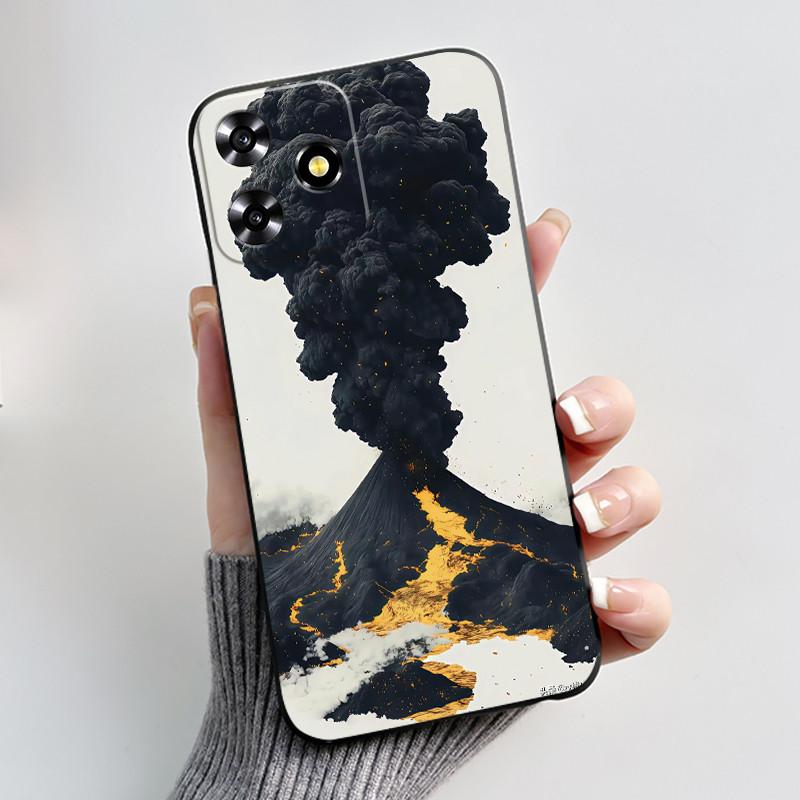 For ZTE Blade A73 4G Case Luxury Dragon Cute Cool Boys Girls Black Matte Soft Silicone Casing For ZTE Axon 50 Lite Bumper Cover