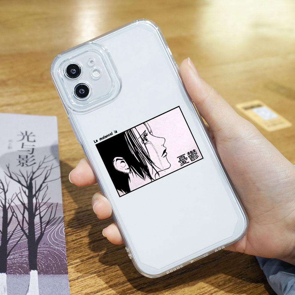 Японское аниме Нана Осаки Чехол для телефона для iPhone 17 16 15 11 12 14 13 Pro Max Mini X XR 7 Plus SE 17E Ударопрочный прозрачный чехол