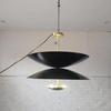 Black Pendant Lighting Fixture Modern Ceiling Industrial Hanging Light for Kitchen, Dining Room, Living Room Décor 50.8 X 60.96 Cm