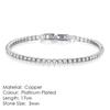 Women's Gold-Plated Zircon Tennis Bracelet - Full Diamond Design, Model S5650