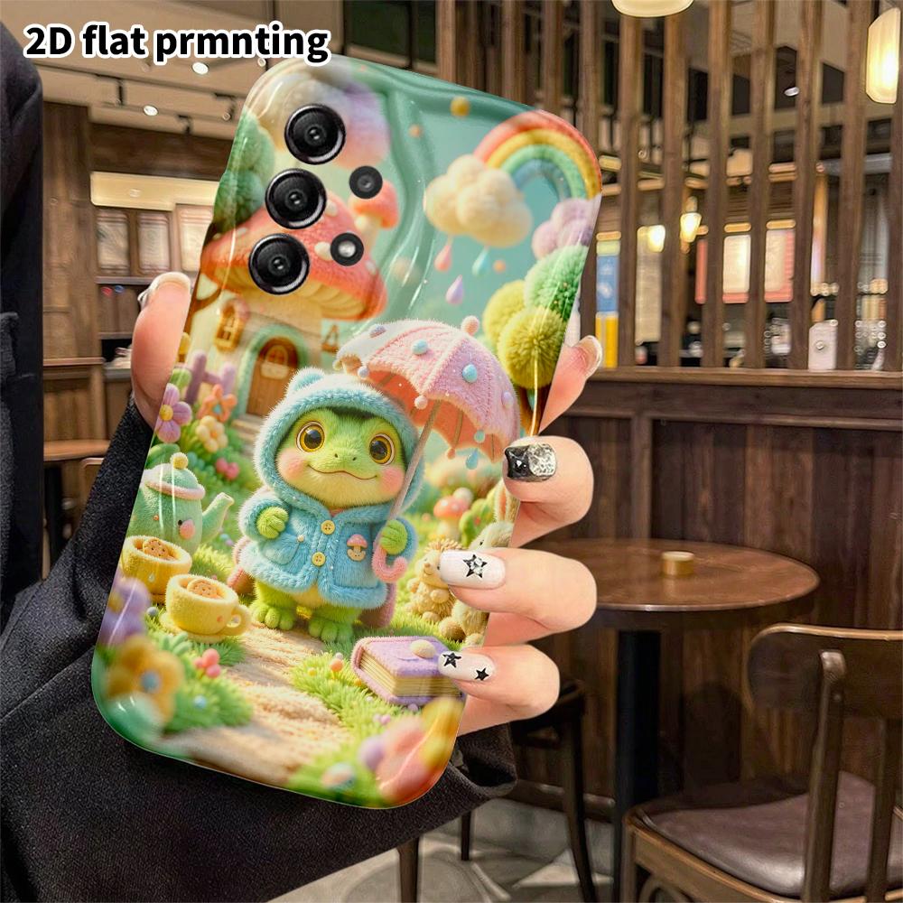 Чехол для телефона: 2D плоский, подходит для Samsung Galaxy A34 A35 M05 M06 S20 S22 S21 FE Plus 5G защитный чехол, лягушка afternoon tea, идеальный Рождественский и Hal