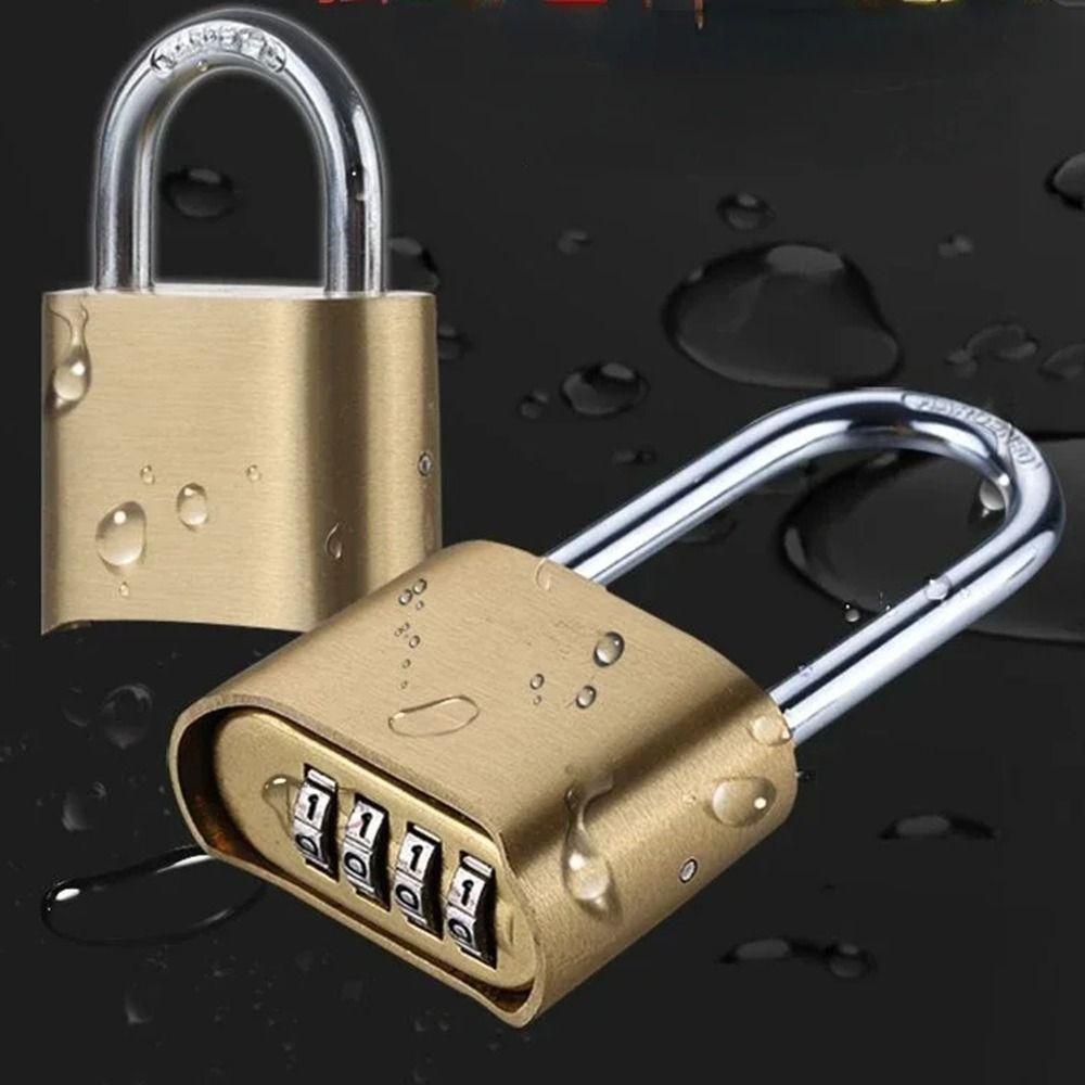 Waterproof Number Combination Padlock Safe Anti-theft Lock Practical 4-Digit Password Lock Toolbox