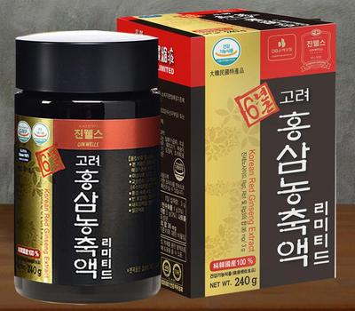 Экстракт красного корейского женьшеня ILHWA Limited 240 г, 100% изготовлен из 6-летних корней