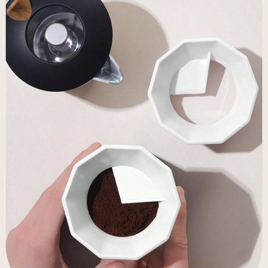 1 шт. Распределитель кофейного порошка мокка, диспенсер для порошка для кофейника, приемное кольцо, вращающийся плоский распределитель порошка без давления