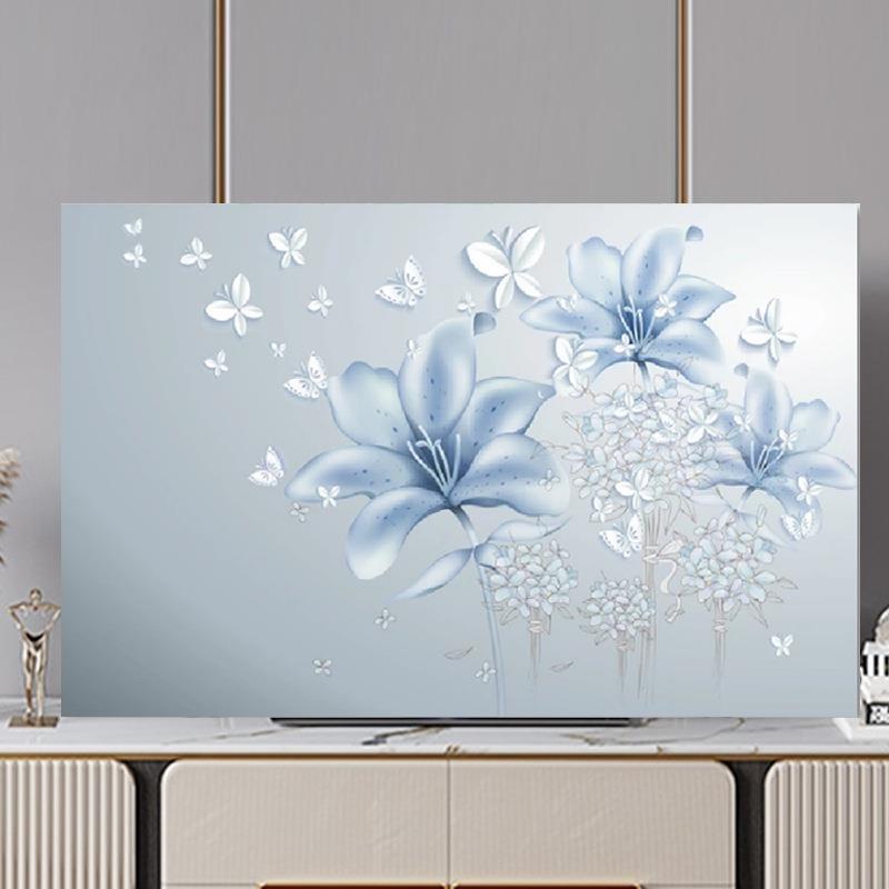 GoodTop Television Hood TV Dust Cover Cloth 32-75 Inch Cute Fashion European Style Monitor Cover Protect LED Screen