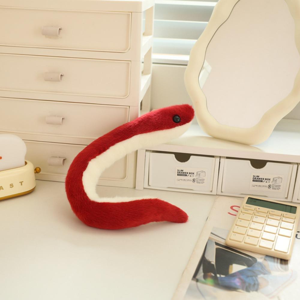 Soft Cotton Stuffed Snake Toy Stuffed Animal Simulated Snake Plush  Home Decoration