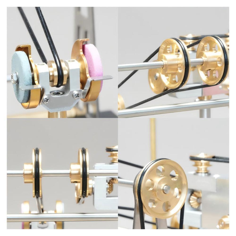 Mechanical Street Lamp Model Steam Engine Model Functional DIY Expansion Components CNC Brass Stainless Steel Model