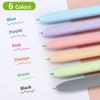 FIOVER Colored Pens, 6 Pack Colorful Gel Pens, Quick-Dry 0.7mm Medium Point for Journaling, Note Taking, Doodling, Aesthetic Office School Supplies,