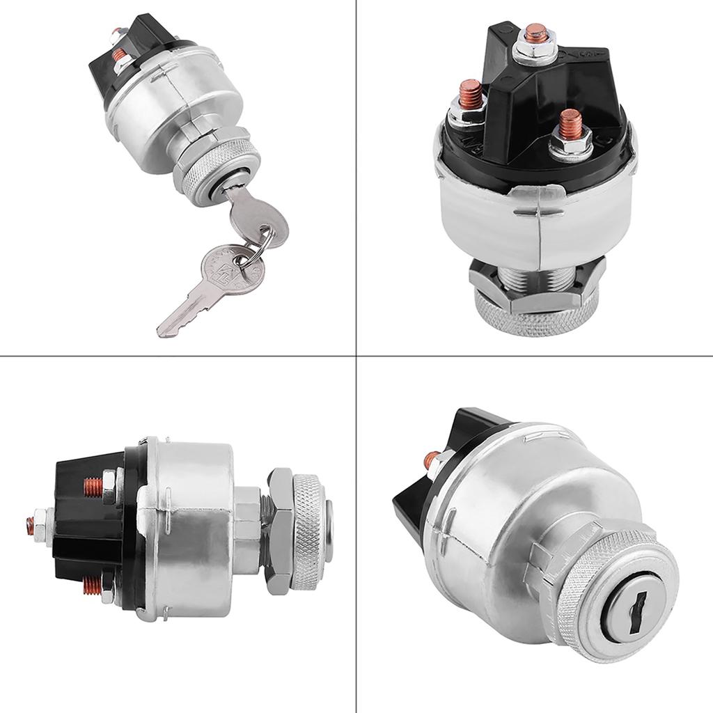Universal Ignition Switch Assembly with 2 Keys for Car Truck Trailer