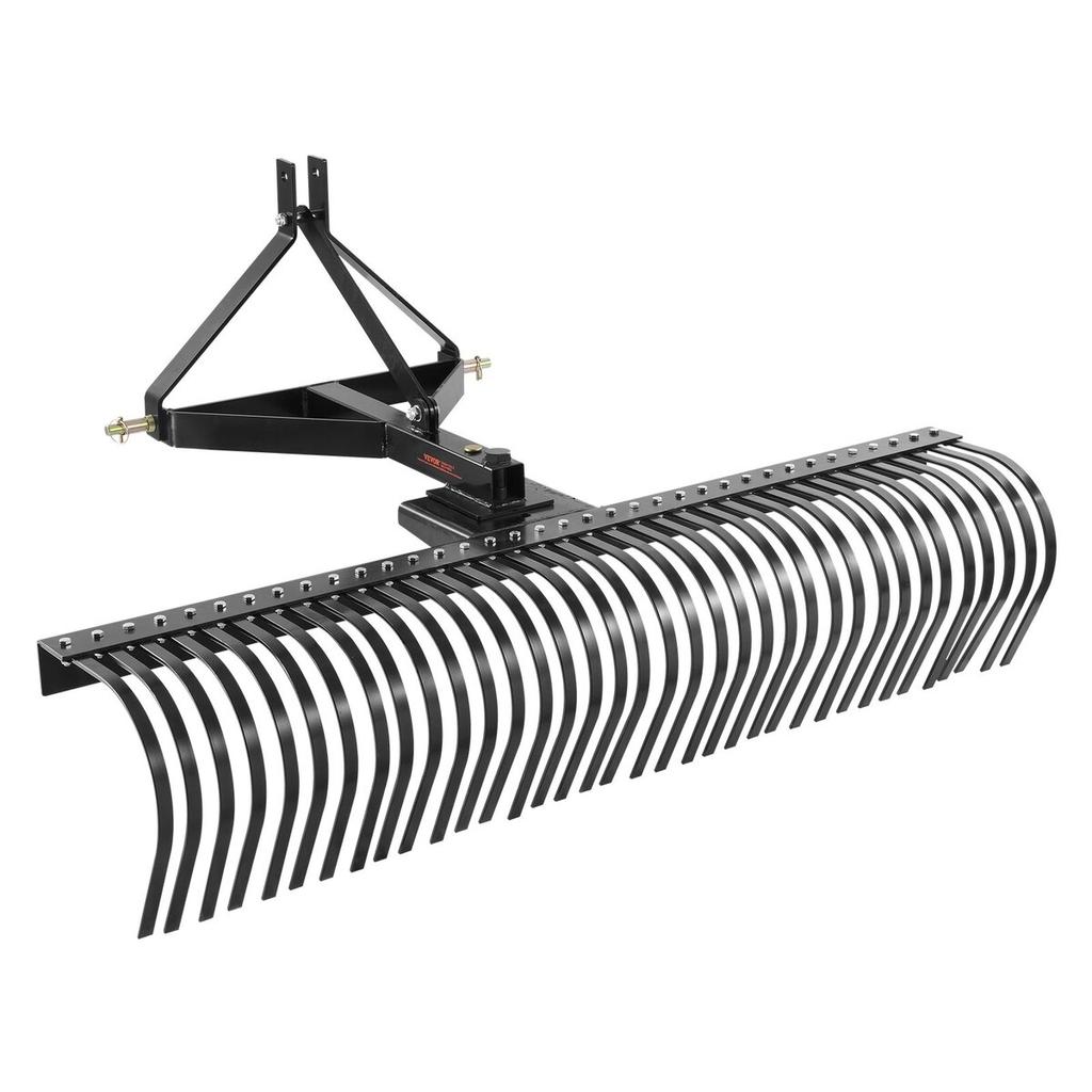 Tow Behind Dethatcher 72" 3-Point Lawn Dethatcher Rake with Attachments