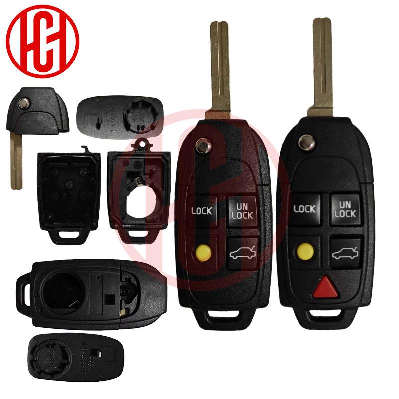 4/5 Buttons Smart Remote Car Key Shell Case Cover For Volvo XC70 XC90 V40 V50 V70 V90 C30 C70 S60 S40 D5 Key Shell