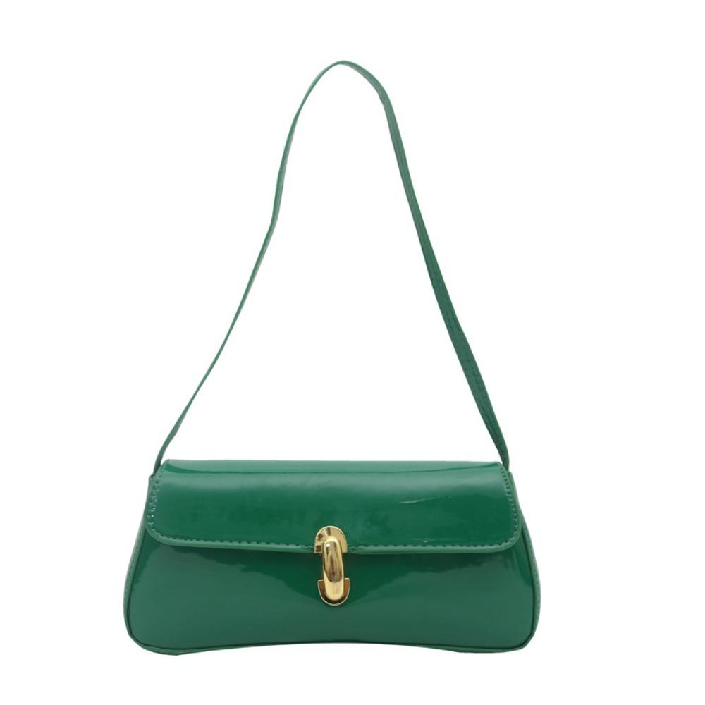 Flap Decor Vintage Underarm Bag Solid Color Tote Bag Suitable Handbag Party