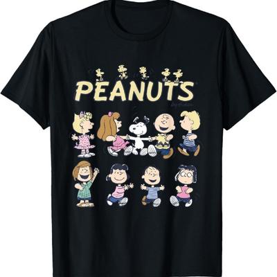Снупи и друзья из Peanuts танцуют, Футболка с коротким рукавом