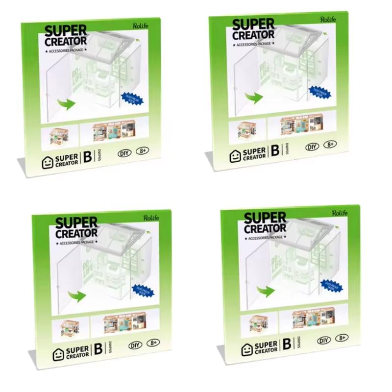 Robotime DIY Miniature House Kit Dollhouse Model Building Craft Kit Birthday Creative Gifts for Adults Kids Flavorful Ice Cream