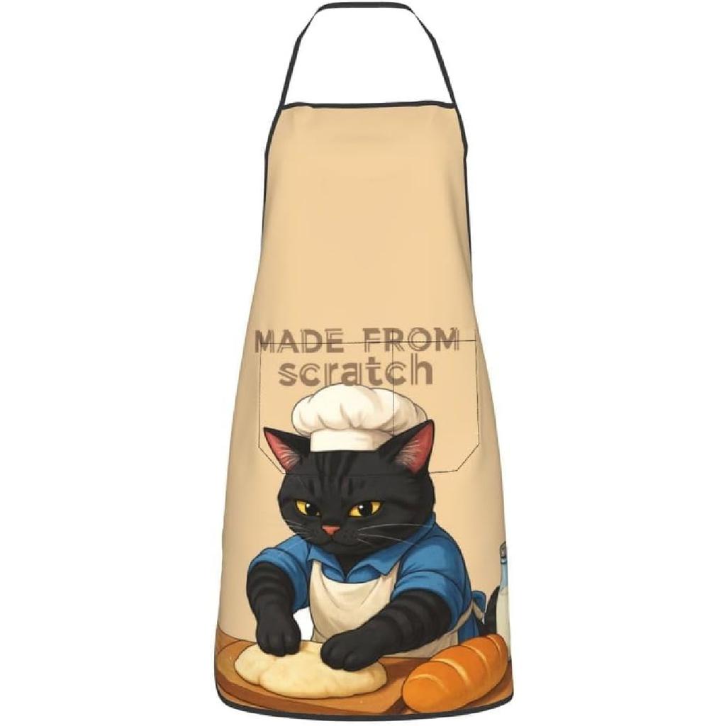 Женские Мужские Фартуки Нагрудники Шеф-повара Фартуки для Выпечки с Карманами для Декора Кухни BBQ Выпечки Жарки Готовки