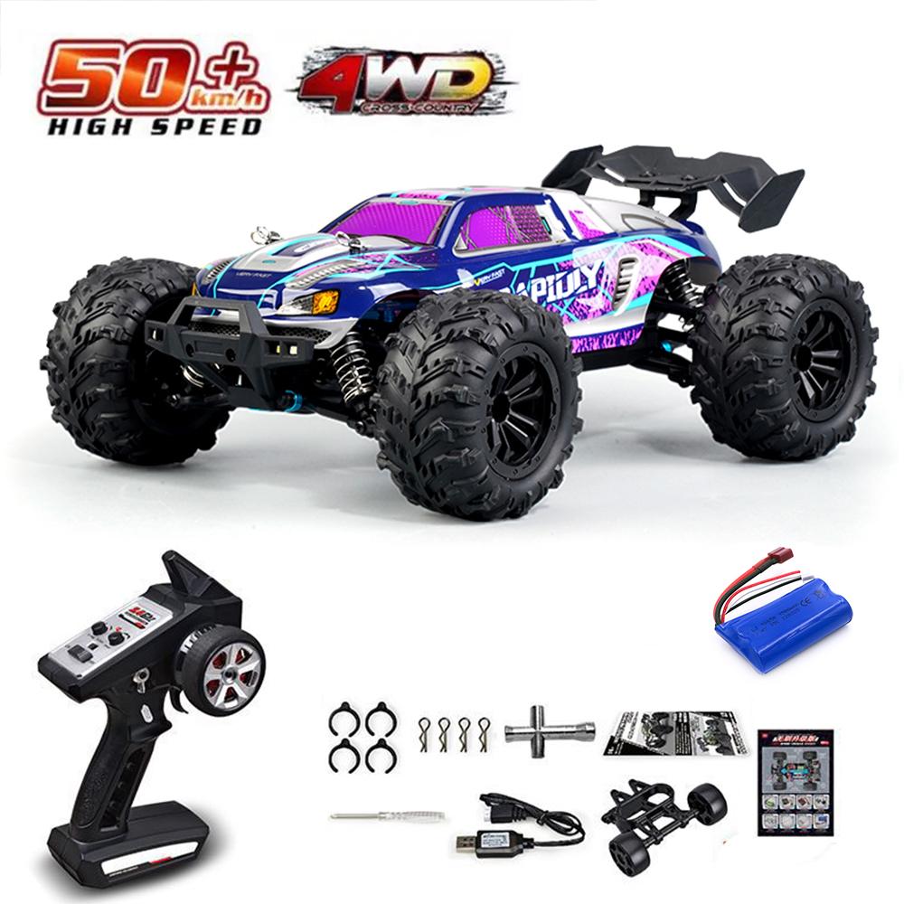 1:16 75 км/ч или 50 км/ч 4WD RC машинка с дистанционным управлением LED машинки высокоскоростной дрифт монстр-трак для детей против игрушек Wltoys 144001