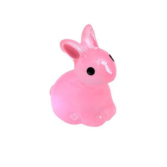 Светящаяся 3D фигурка кролика из смолы - DIY настольное крафтовое украшение