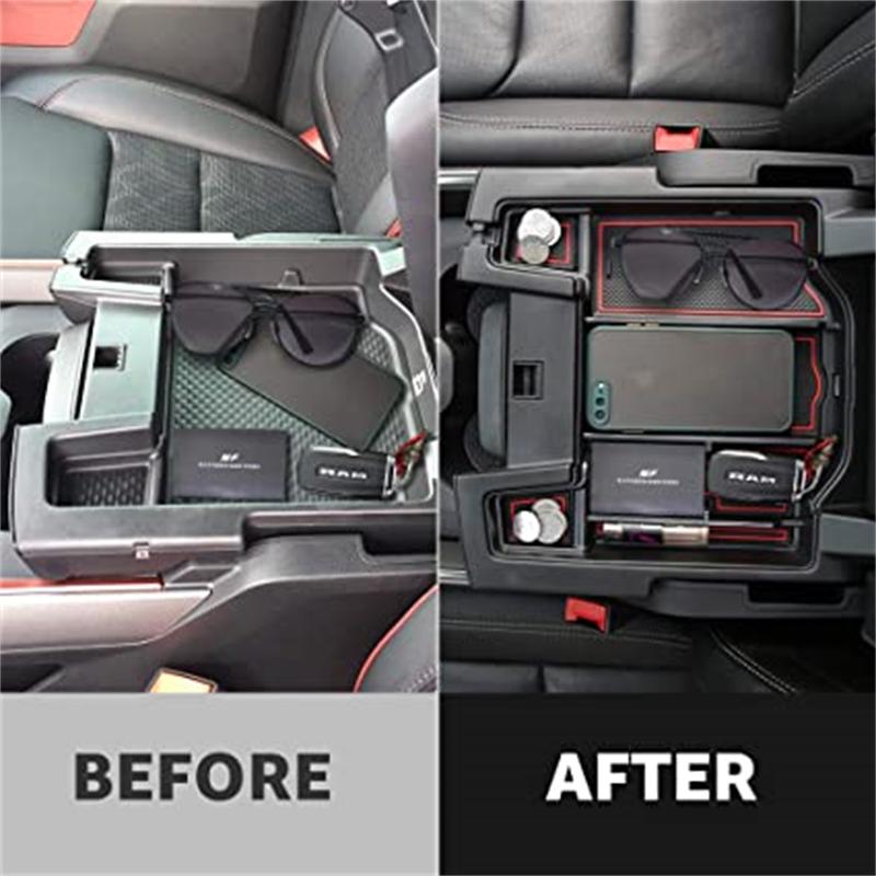 Для Dodge RAM 1500 2500 3500 2019 2020 2024 2024 Центральная консоль Органайзер Подлокотник Скрытый ящик для хранения