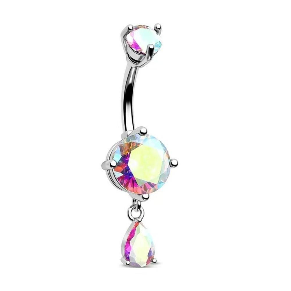 Crystal Navel Ring Stainless Steel Belly Piercing Jewelry Fashion Belly Button Rings  Sexy