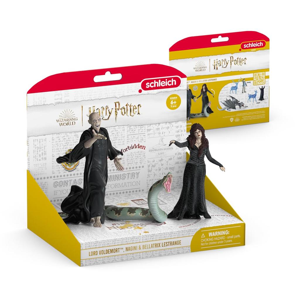 Schleich Harry Potter Series Lord Nagini and Bellatrix Lestrange 42684 Voldemort,
