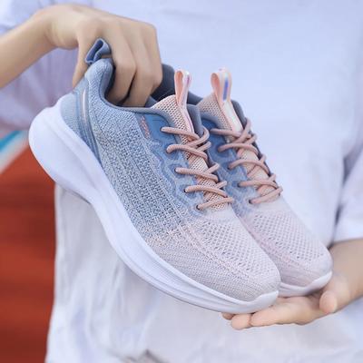 Женская обувь, летняя сетчатая повседневная женская обувь на шнуровке, легкая, толстая подошва, дышащая, для занятий спортом на открытом воздухе, кроссовки для женщин
