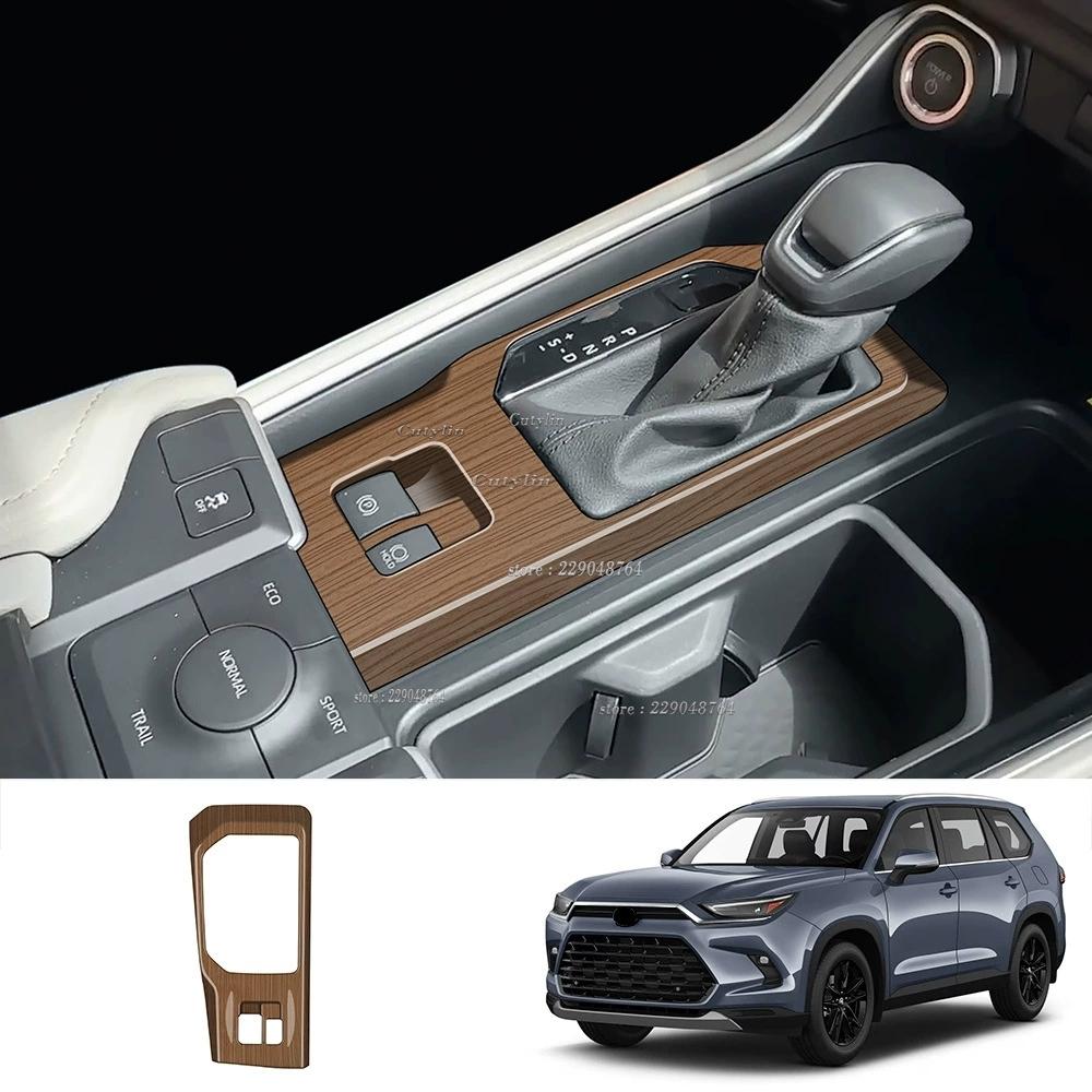 LHD for Toyota Grand Highlander 2024 2025 ABS Wood Window Rise Switch Gear Shift Panle trument Readlamp AC Vent Armest Cover