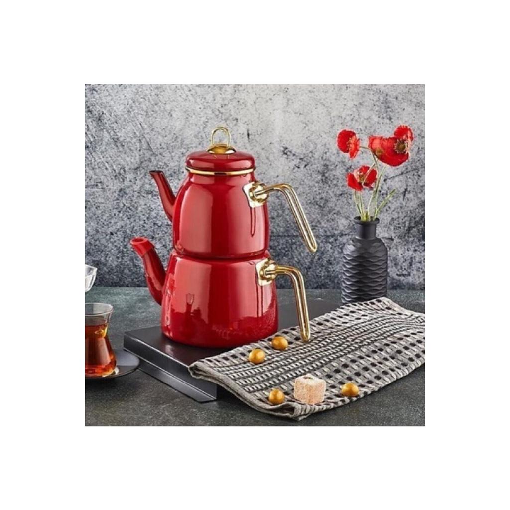 Роскошный набор эмалированных чайников в различных цветовых вариантах