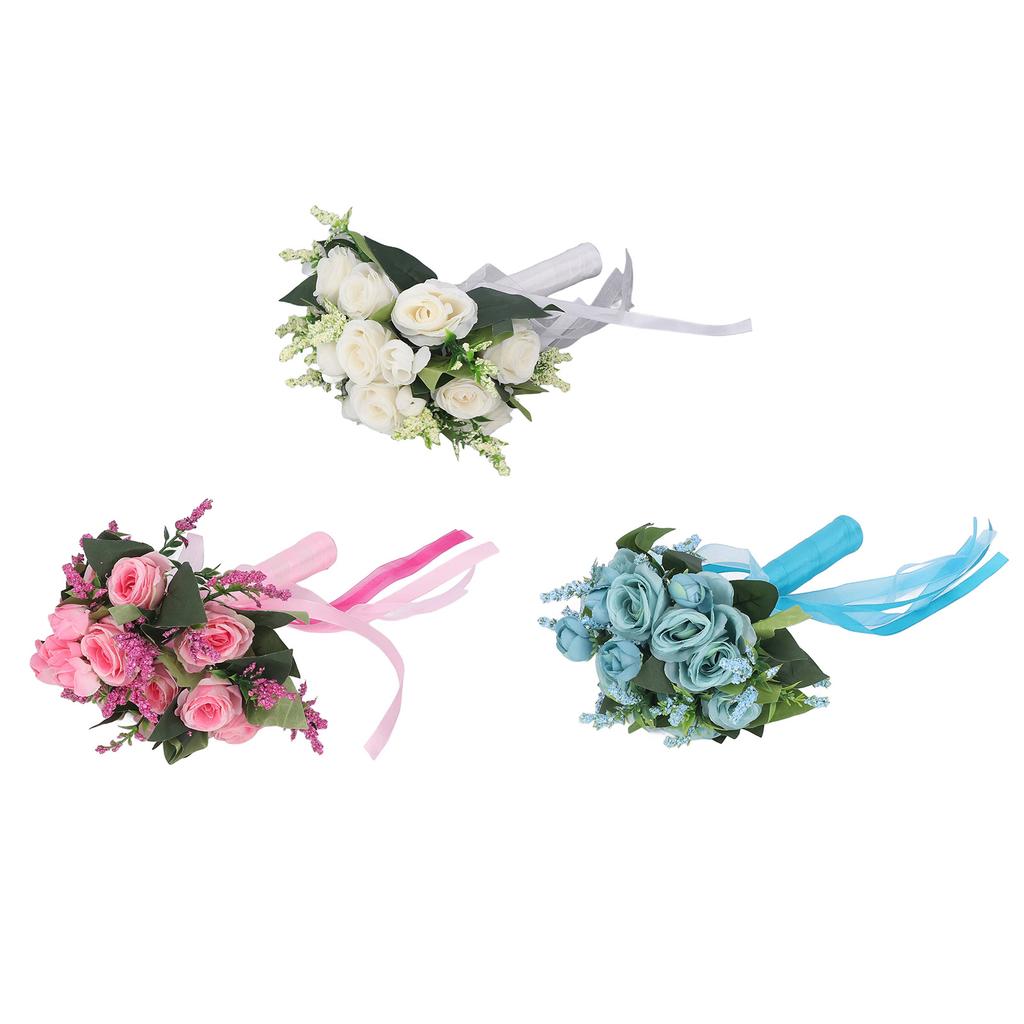 Свадебный букет имитация искусственной розы реалистичные зеленые листья современная элегантная роза для свадьбы Чу