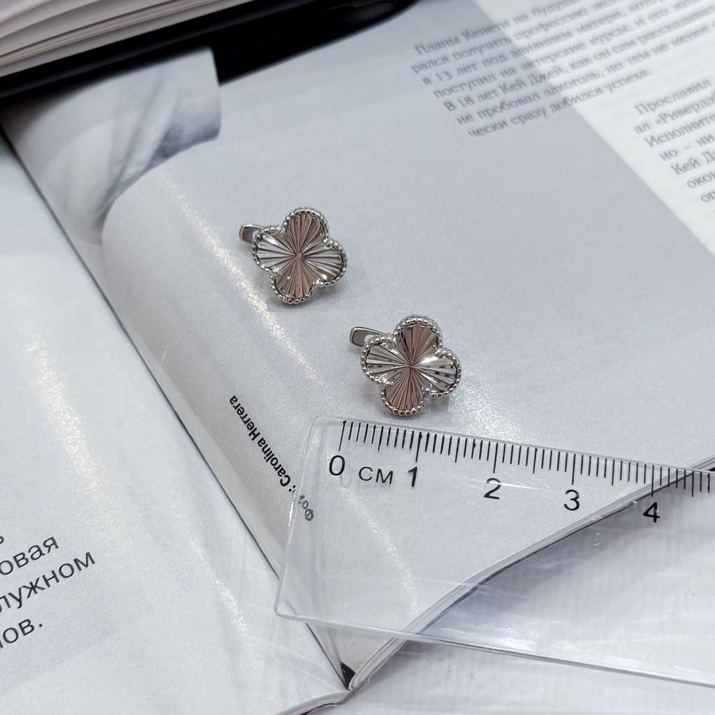 Серебряные серьги без камней (2168218)